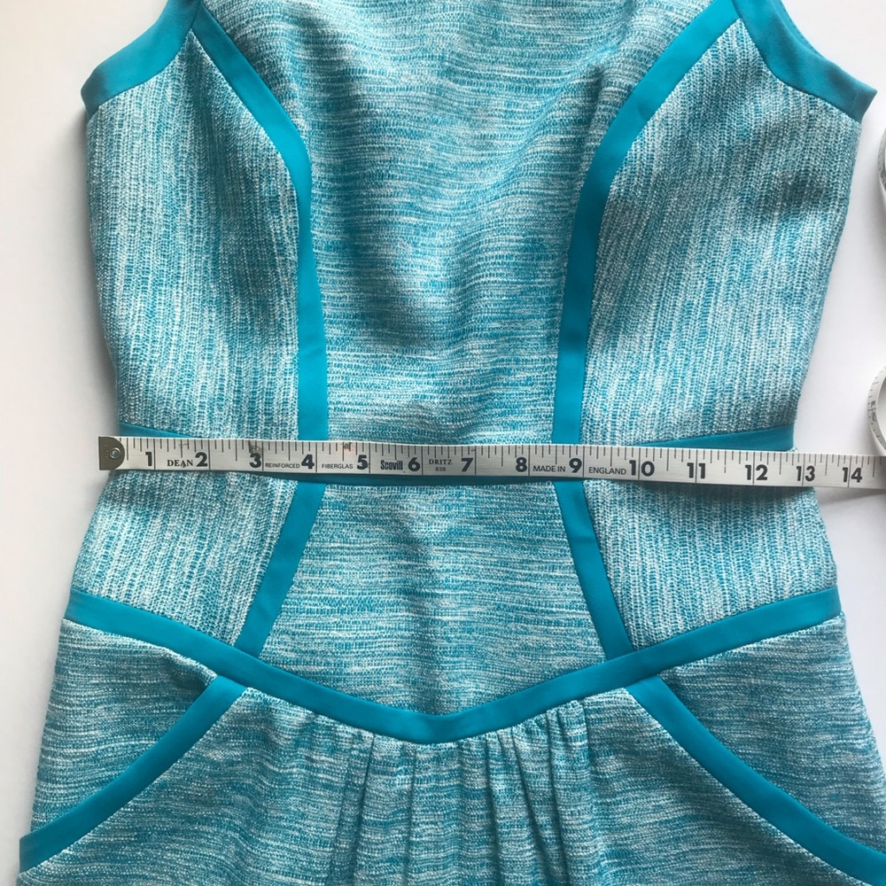 Milly Jamie dress in aqua tweed - Picture 9 of 15
